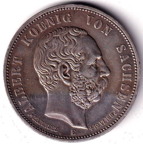 Sachsen 1902 5 mark - sachsen,