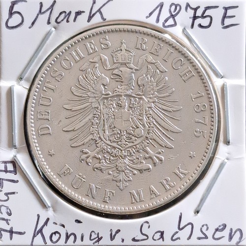 Mark silber 1875 albert - mark, e