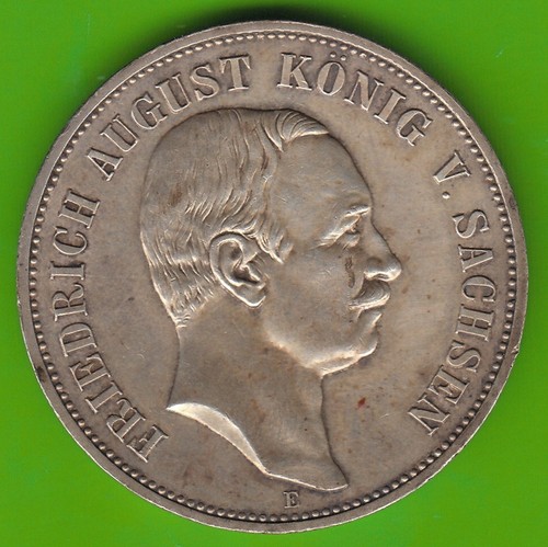Münze silber sachsen mark - silber,