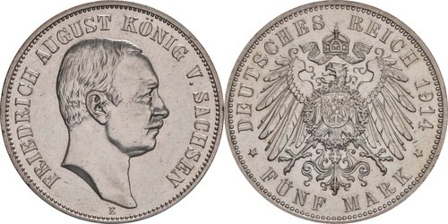 Sachsen mark 1914 - mark, 136