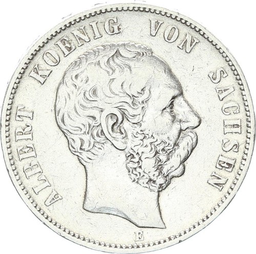 Sachsen albert mark 1875 e - 5,