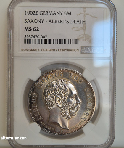 Mark 1902 sachsen albert - mark, e