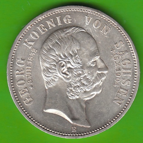 Münze silber sachsen mark - sachsen,