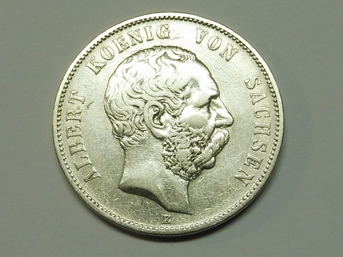 Sachsen mark 1876 - 5,-,