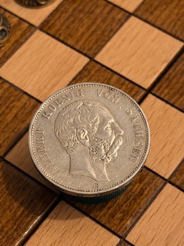 Münze silber sachsen mark - silber,