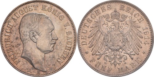 Sachsen mark 1914 - sachsen:5, 136