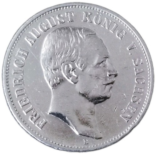 Sachsen mark 1907 silber - sachsen, 5