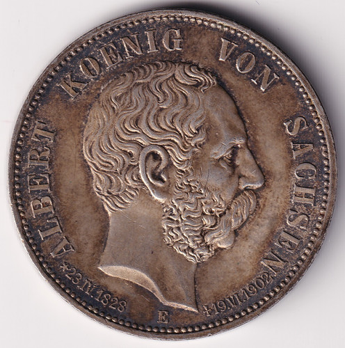 Sachsen 1902 5 - sachsen, mark